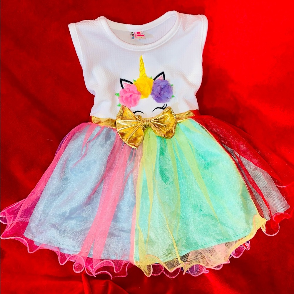 Unicorn Dress 2T Super Cute!